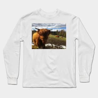 Scottish Highland Cattle Calf 1986 Long Sleeve T-Shirt